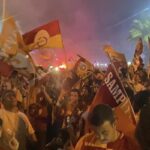 Pozisyon: Aydin! Şampiyonayı kutlarken yolun ortasındaki çocuklarını unuttular!